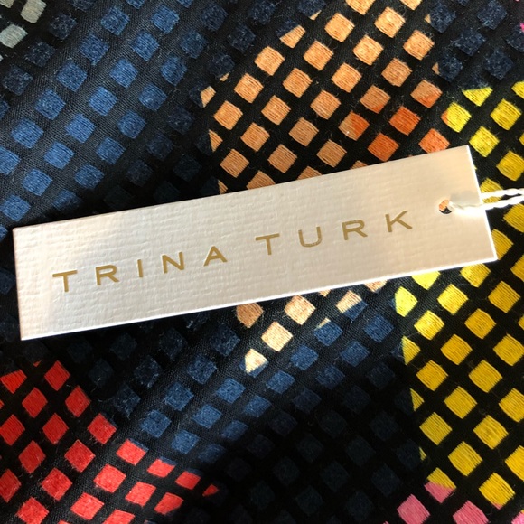 Trina Turk multi color dress size 2 - Picture 3 of 4
